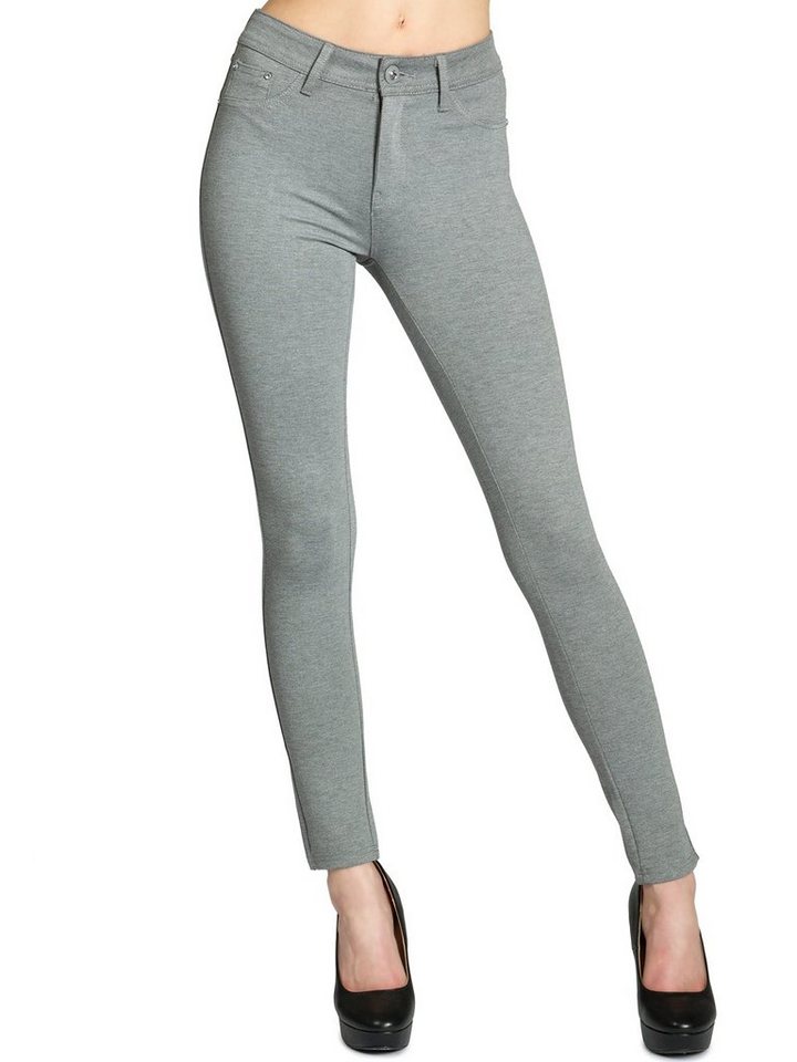 Caspar Leggings HLE026 elegante Damen Stretch Hose Jeggings Leggings von Caspar