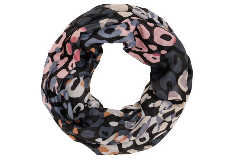 Caspar Loop Leichter Damen Schal Halstuch Rundschal mit Animal Print - SC551 von Caspar