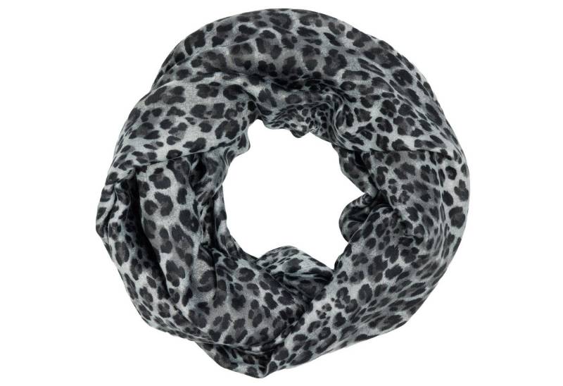Caspar Loop Leichter Damen Schal weiches Halstuch Leo Muster Animal Print - SC546, samtig weich aus hochwertigem Material für ein angenemes Tragegefühl von Caspar