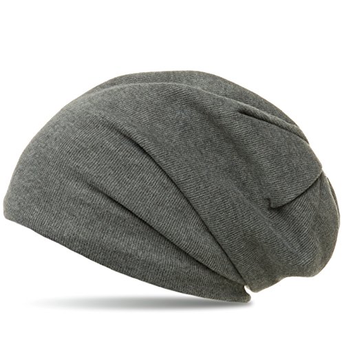 Caspar MU148 warme Feinstrick Beanie Mütze Gefüttert, Farbe:dunkelgrau, Größe:One Size von Caspar