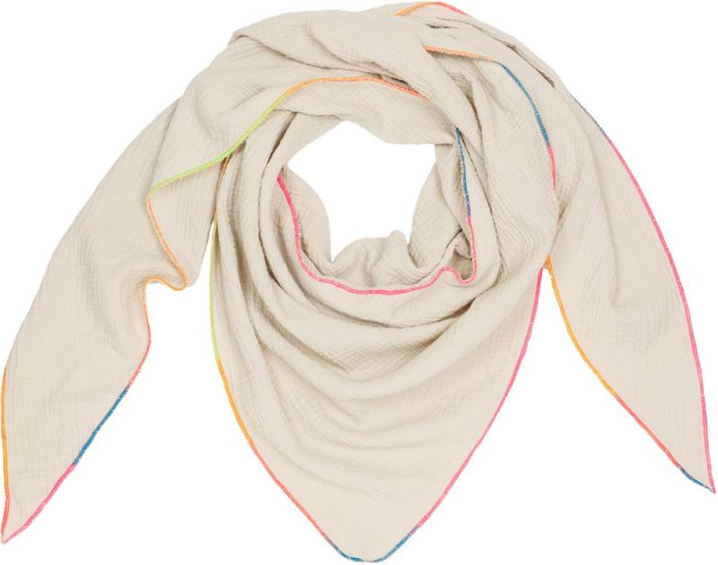 Caspar Modeschal Damen Dreieckstuch Musselin Schal XXL Baumwolle Neon Overlook - SC545, Ideal für die Übergangszeit - Premium Qualität - Made in Italy von Caspar