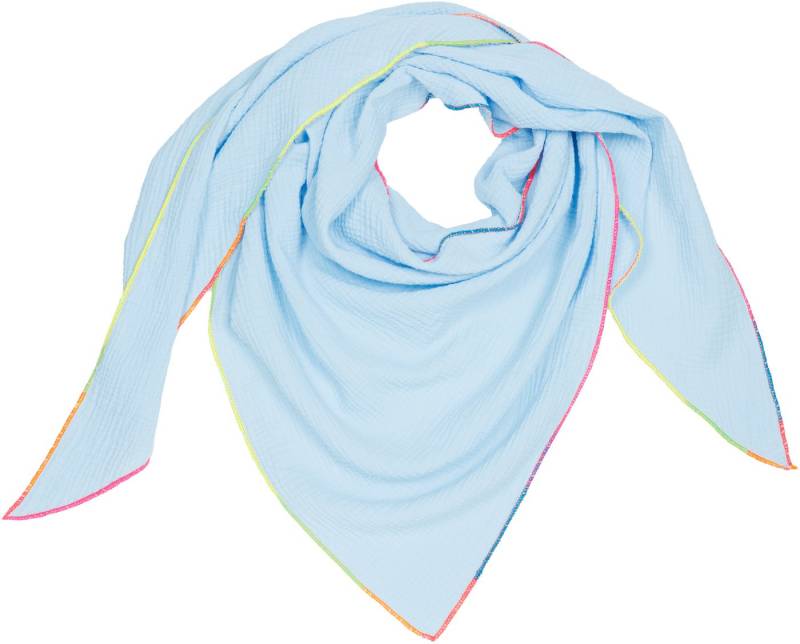 Caspar Modeschal Damen Dreieckstuch Musselin Schal XXL Baumwolle Neon Overlook - SC545, Ideal für die Übergangszeit - Premium Qualität - Made in Italy von Caspar