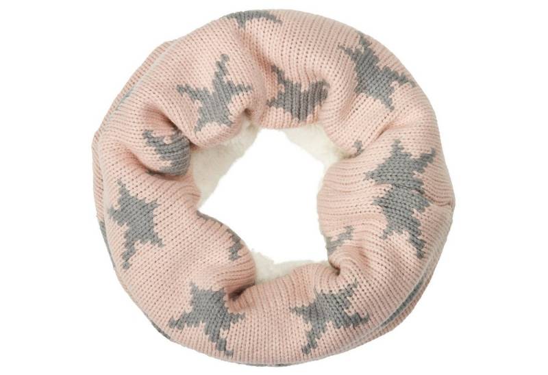 Caspar Modeschal SC476 warmer Damen XL Strick Kragenschal Schal Loop Schlauchschal mit Sternen von Caspar