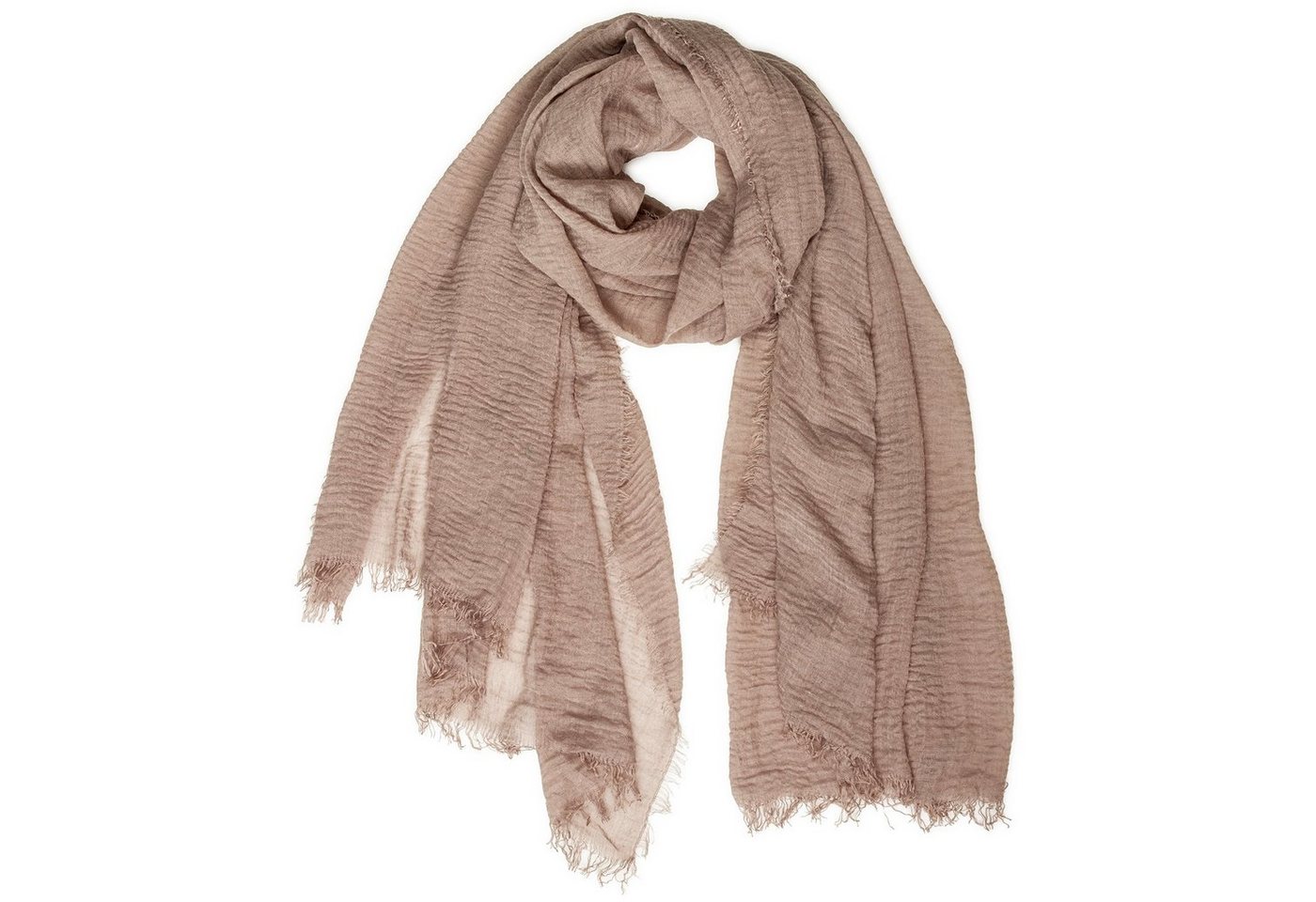 Caspar Modeschal SC503 Damen XL Vintage Schal mit kleinen Fransen von Caspar