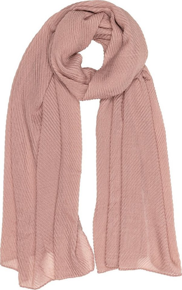 Caspar Modeschal SC509 eleganter Damen Schal mit Streifen Webmuster von Caspar