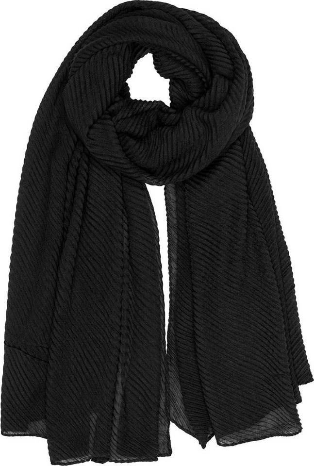 Caspar Modeschal SC509 eleganter Damen Schal mit Streifen Webmuster von Caspar