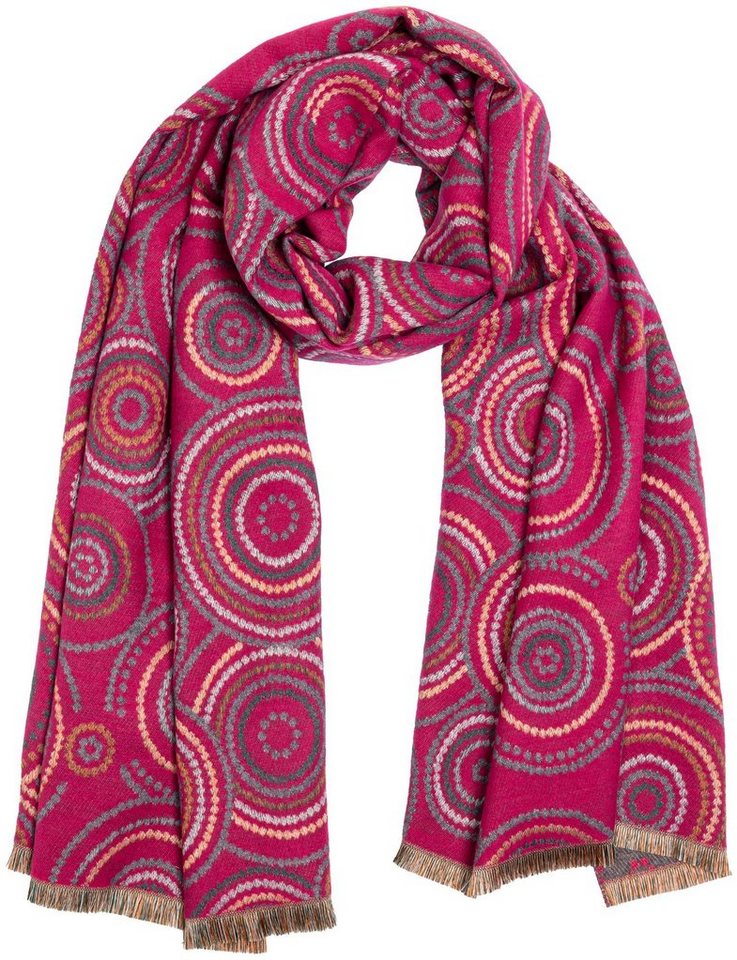 Caspar Modeschal SC524 Damen warmer XXL Winter Schal mit klassischem Paisley Muster von Caspar
