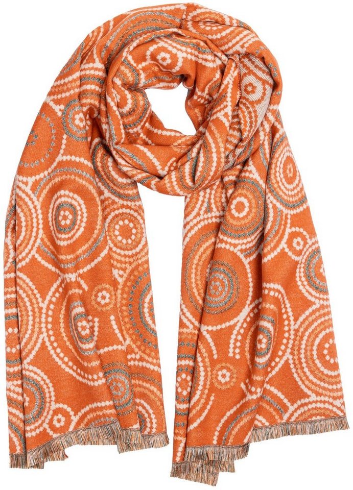 Caspar Modeschal SC524 Damen warmer XXL Winter Schal mit klassischem Paisley Muster von Caspar