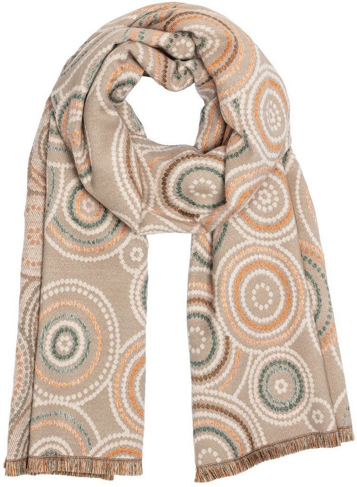 Caspar Modeschal SC524 Damen warmer XXL Winter Schal mit klassischem Paisley Muster von Caspar