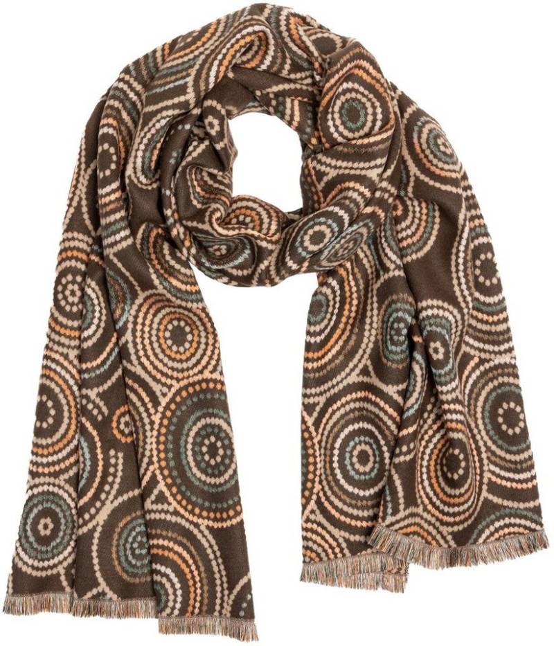 Caspar Modeschal SC524 Damen warmer XXL Winter Schal mit klassischem Paisley Muster von Caspar