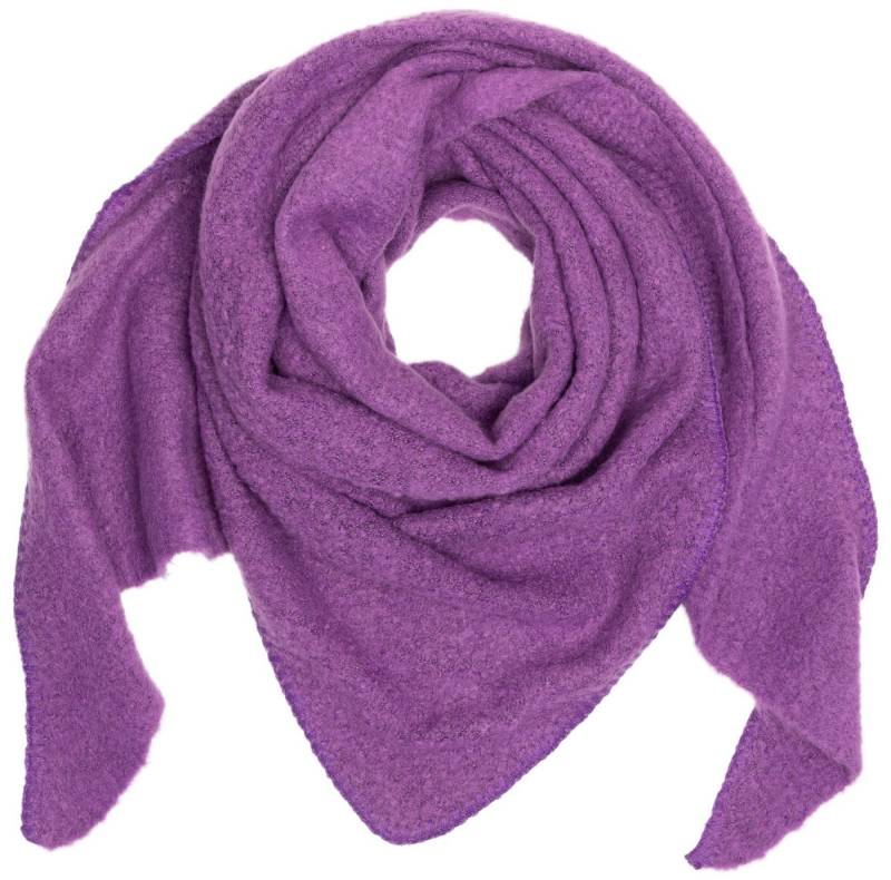 Caspar Modeschal SC525 Damen mitteldicker XXL Winter Schal Dreieckstuch unifarben von Caspar