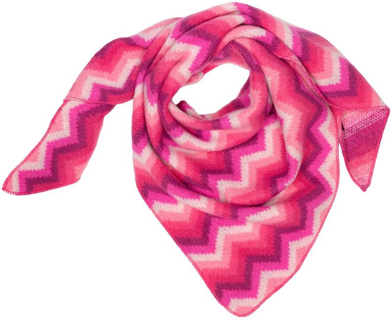 Caspar Modeschal SC527 XL warmes Dreickstuch mit Zick-Zack Muster von Caspar