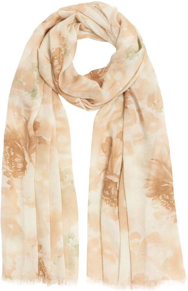 Caspar Modeschal SC531 Damen Sommer Schal aus weichem Modal gemustert von Caspar