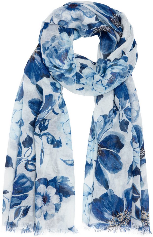 Caspar Modeschal SC534 aus weichem Modal mit floralem Blumen Muster von Caspar