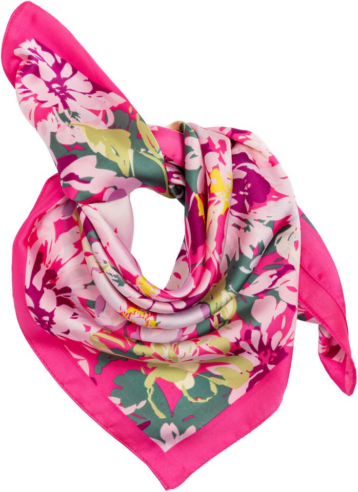 Caspar Modeschal SC535 sommerlich leichtes Halstuch mit Blumen Muster, Dezentes Accessoire für jede Jahreszeit von Caspar