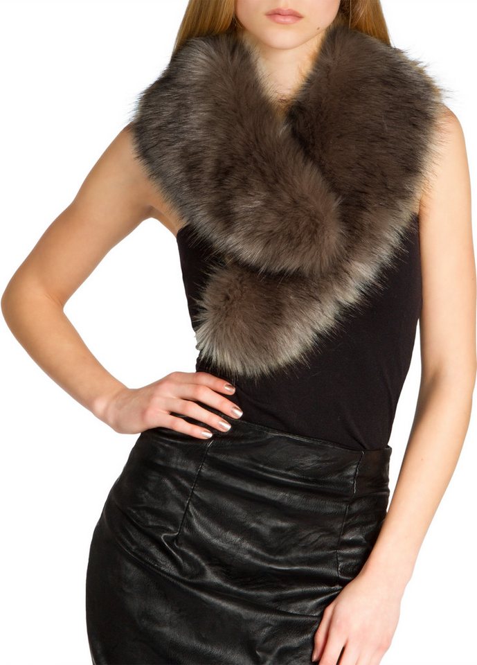 Caspar Modeschal STO001 Damen Kunst Pelzkragen von Caspar