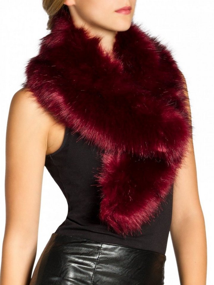 Caspar Modeschal STO001 Damen Kunst Pelzkragen von Caspar