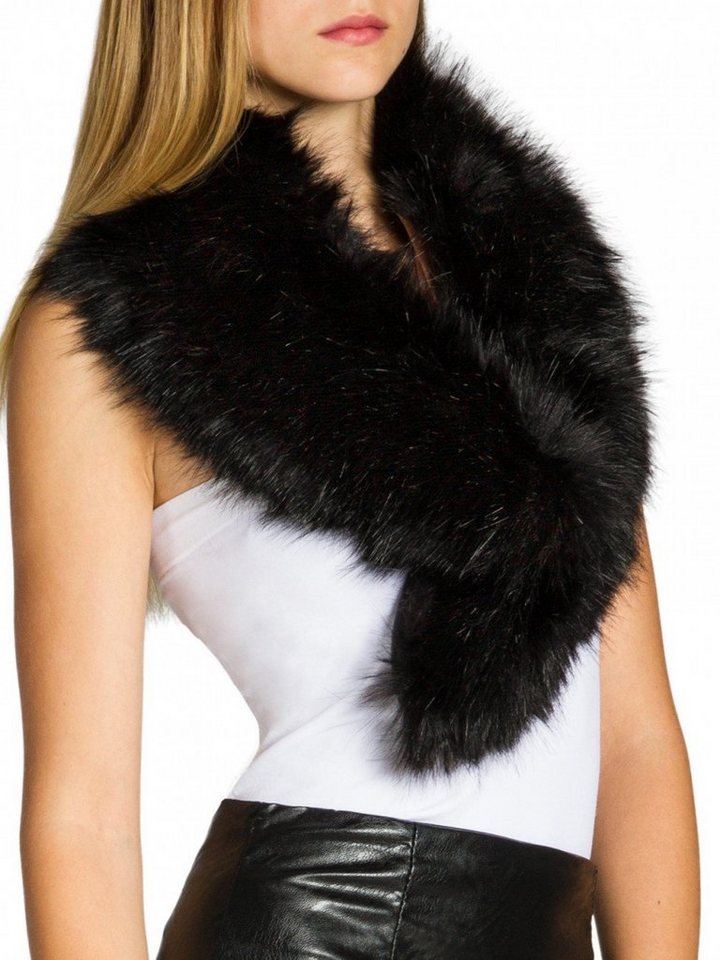 Caspar Modeschal STO001 Damen Kunst Pelzkragen von Caspar