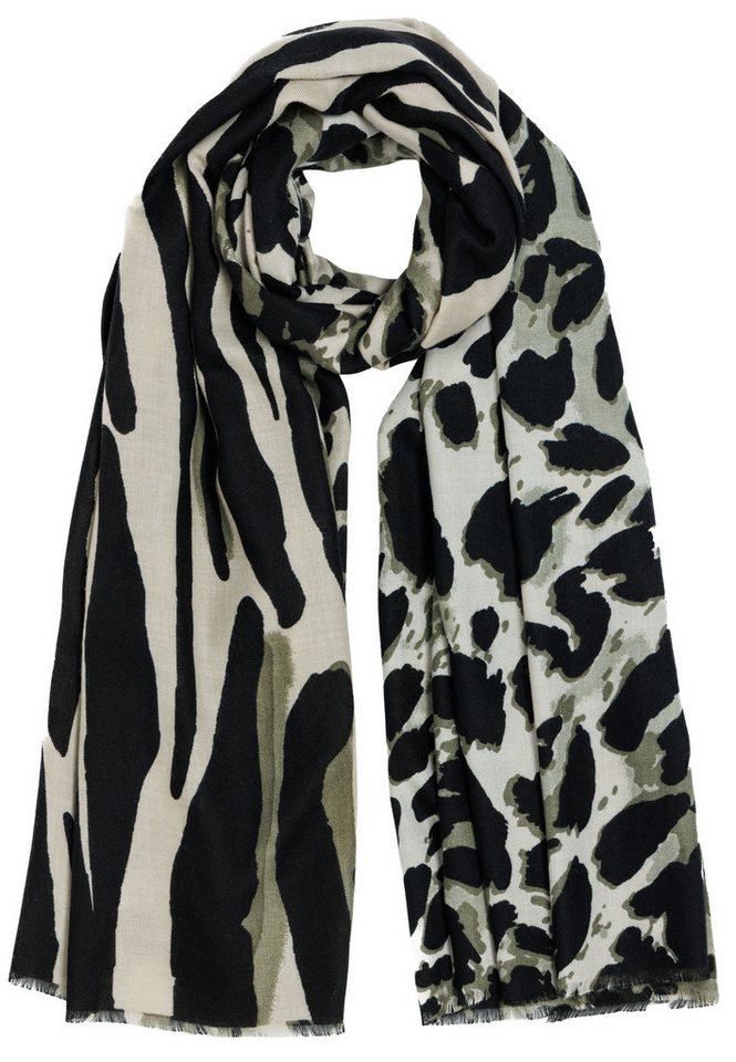 Caspar Modeschal warmer Damen Schal Halstuch Herbst Winter animal Print - SC549 von Caspar