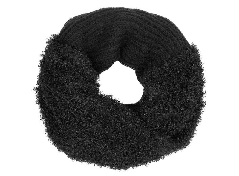 Caspar Loop SC231 Damen Schlauchschal mit elegantem Materialmix von Caspar