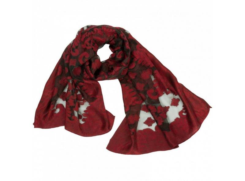 Caspar Modeschal SC454 eleganter Damen Schal mit ausgefallenem Webmuster von Caspar