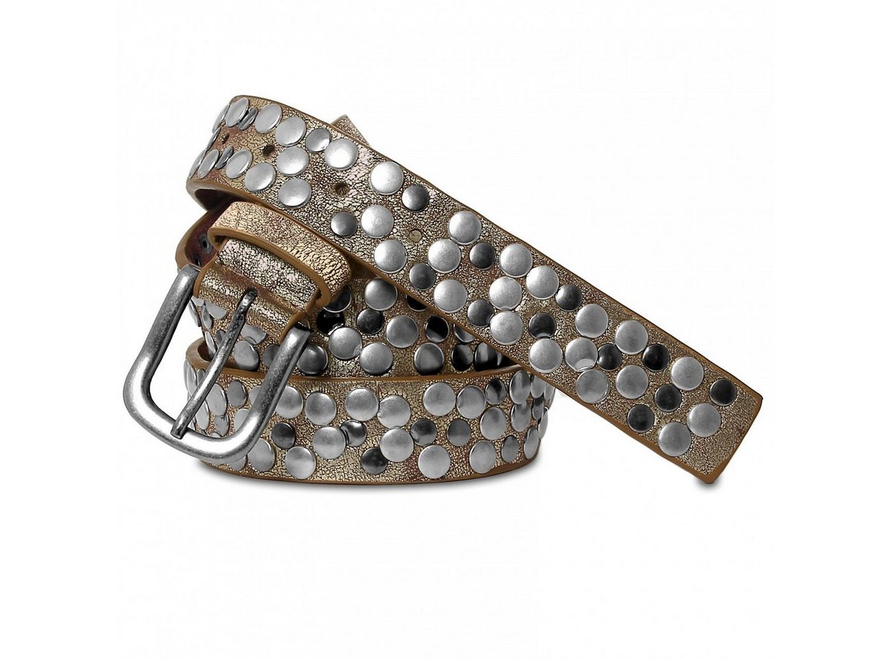 Caspar Nietengürtel GU224 schmaler Damen Vintage Gürtel Caspar Nietengürtel GU224 schmaler Damen Vintage Gürtel von Caspar