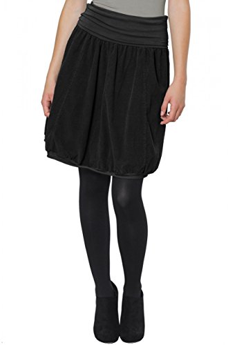 Caspar RO004 Damen Cord Rock Knielang, Farbe:schwarz, Größe:L-XL von Caspar