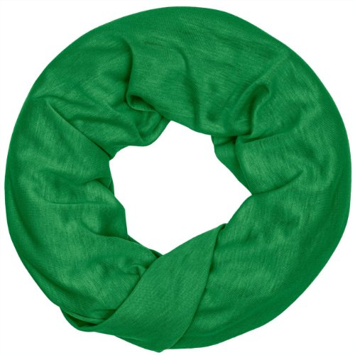 Caspar SC396 unifarbener Loop Schal, Farbe:grün von Caspar