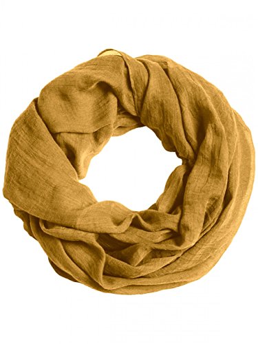 Caspar SC432 Damen Vintage Loop Schal, Farbe:curry, Accessoires:One Size Caspar SC432 Damen Vintage Loop Schal, Farbe:curry, Accessoires:One Size von Caspar