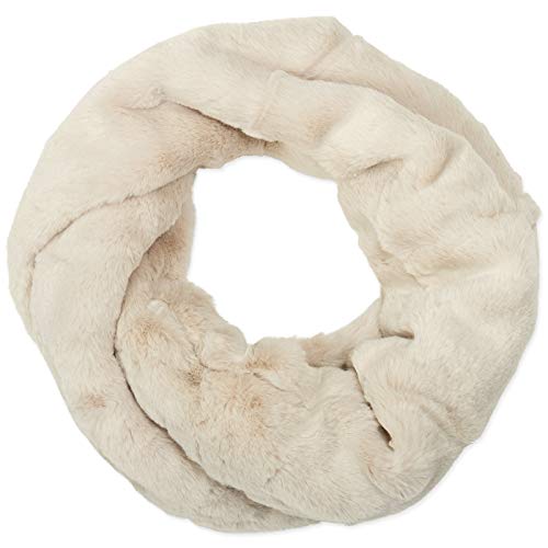 Caspar SC480 warmer eleganter Damen Winter Fell Loop Schal, Farbe:beige, Größe:One Size von Caspar