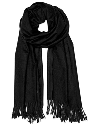 Caspar SC506 weicher warmer Unisex XL Schal einfarbig, Farbe:schwarz, Größe:Einheitlich Caspar SC506 weicher warmer Unisex XL Schal einfarbig, Farbe:schwarz, Größe:Einheitlich von Caspar