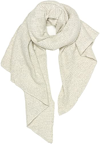 Caspar SC507 großer super weicher Damen XL Winter Schal mit schrägen Enden, Farbe:beige, Größe:One Size von Caspar