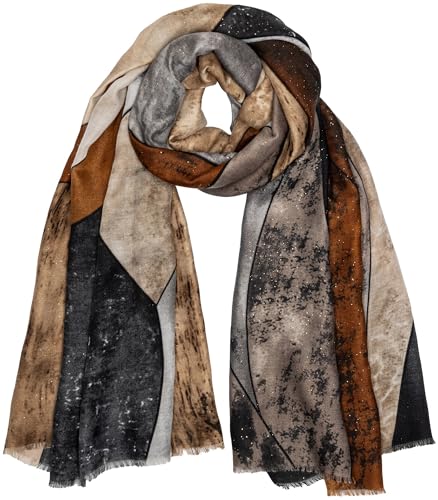 Caspar SC518 Damen Schal mit stylishem Aquarell Print und goldenen Akzentpunkten, Farbe:schwarz, Mode Größe:One Size Caspar SC518 Damen Schal mit stylishem Aquarell Print und goldenen Akzentpunkten, Farbe:schwarz, Mode Größe:One Size von Caspar