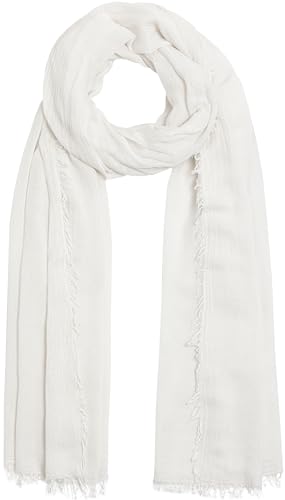 Caspar SC529 Damen Sommer Schal aus weicher Bambusfaser unifarben, Farbe:hellgrau von Caspar