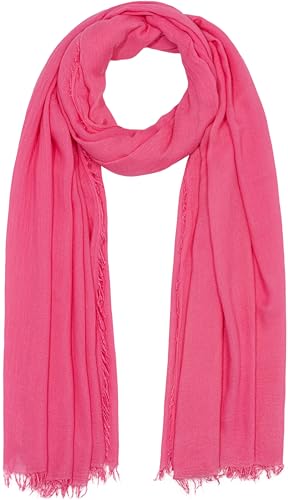 Caspar SC529 Damen Sommer Schal aus weicher Bambusfaser unifarben, Farbe:pink Caspar SC529 Damen Sommer Schal aus weicher Bambusfaser unifarben, Farbe:pink von Caspar
