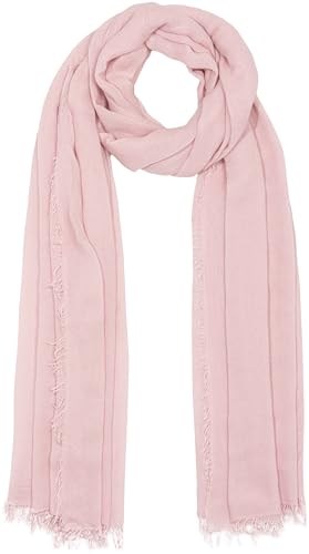 Caspar SC529 Damen Sommer Schal aus weicher Bambusfaser unifarben, Farbe:rosa von Caspar