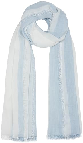 Caspar SC530 Damen Sommer Schal aus weicher Bambusfaser unifarben, Farbe:hellblau von Caspar