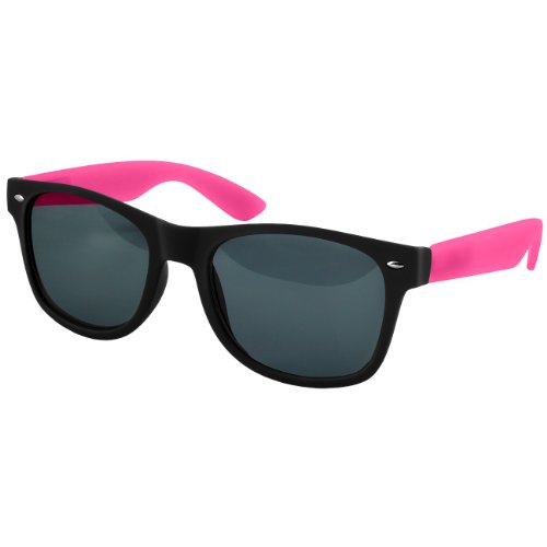 Caspar SG008 Unisex Retro Nerd Sonnenbrille, Farbe:pink von Caspar