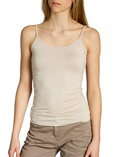 Caspar SRT025 Damen Träger Top, Farbe:beige, Größe:One Size von Caspar