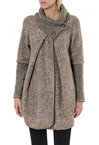 Caspar STJ001 Damen Winter Cardigan, Farbe:braun, Größe:One Size von Caspar