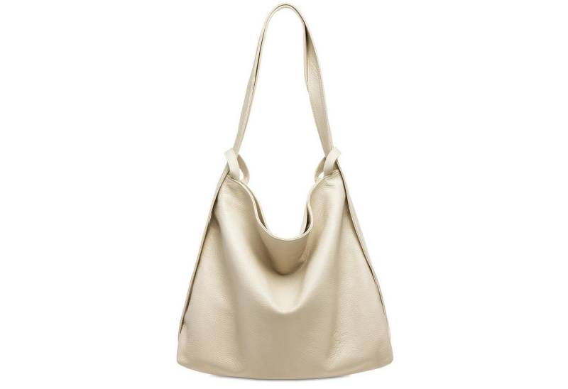 Caspar Schultertasche 2 in 1 XL Leder Damen Rucksack Tasche - PREMIUM LINE - Modell No.786, robust, elegant & unempfindlich - 100% Echtleder - Handmade in Italy von Caspar