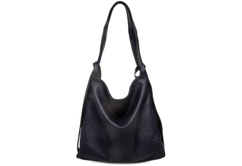 Caspar Schultertasche 2 in 1 XL Leder Damen Rucksack Tasche - PREMIUM LINE - Modell No.786, robust, elegant & unempfindlich - 100% Echtleder - Handmade in Italy von Caspar