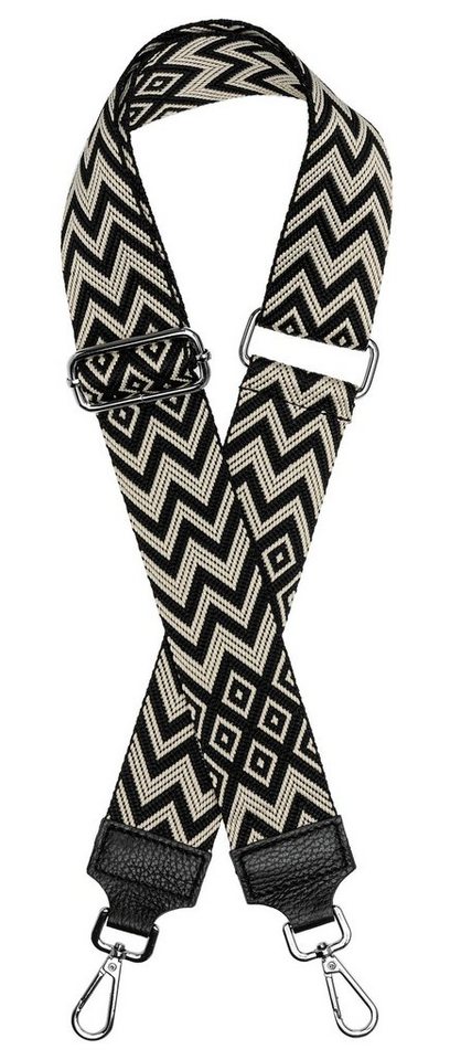 Caspar Schultertasche BSG02 breiter Leder Textil Schultergurt für Handtaschen von Caspar