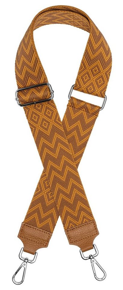 Caspar Schultertasche BSG02 breiter Leder Textil Schultergurt für Handtaschen von Caspar