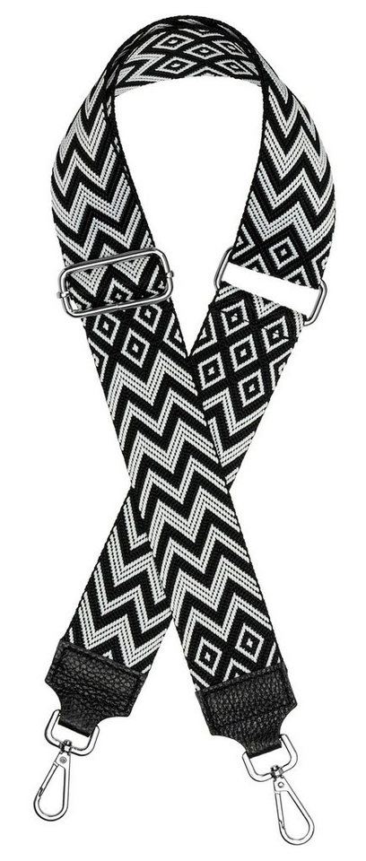 Caspar Schultertasche BSG02 breiter Leder Textil Schultergurt für Handtaschen von Caspar