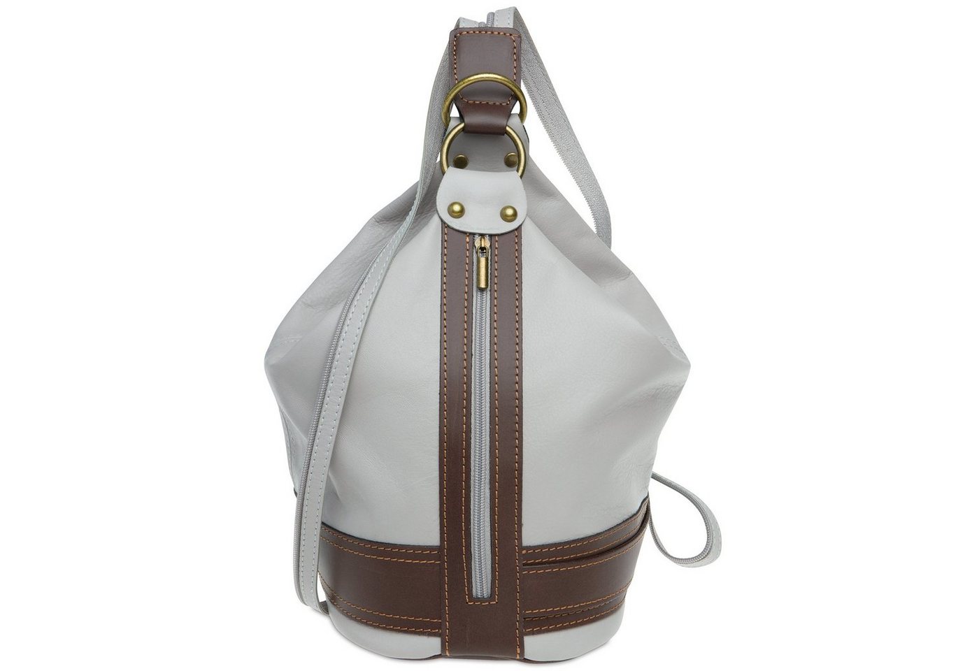 Caspar Schultertasche Caspar TL721 2 in 1 Leder Rucksack Handtasche von Caspar