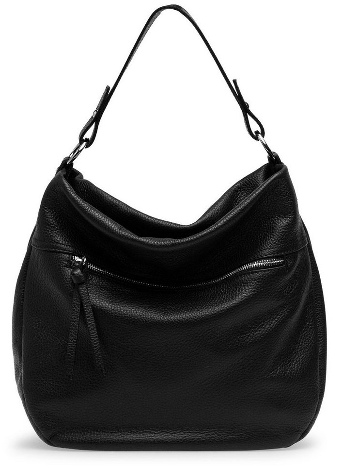 Caspar Schultertasche Caspar TL795 Damen Leder Schultertasche Mini Shopper von Caspar