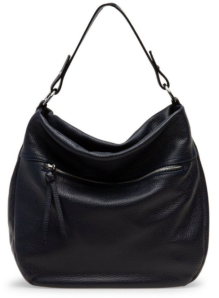 Caspar Schultertasche Damen Leder Schultertasche Mini Shopper - PREMIUM LINE - Modell No.795, robust, elegant & unempfindlich - 100% Echtleder - Handmade in Italy von Caspar