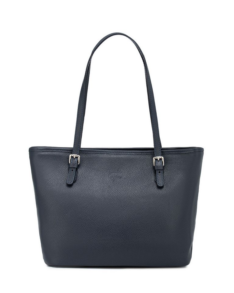 Caspar Schultertasche Leder Tote Bag Damen Shopper Tasche - PREMIUM LINE - Modell No.867, elegant, robust & unempfindlich - 100% Echtleder - Handmade in Italy von Caspar