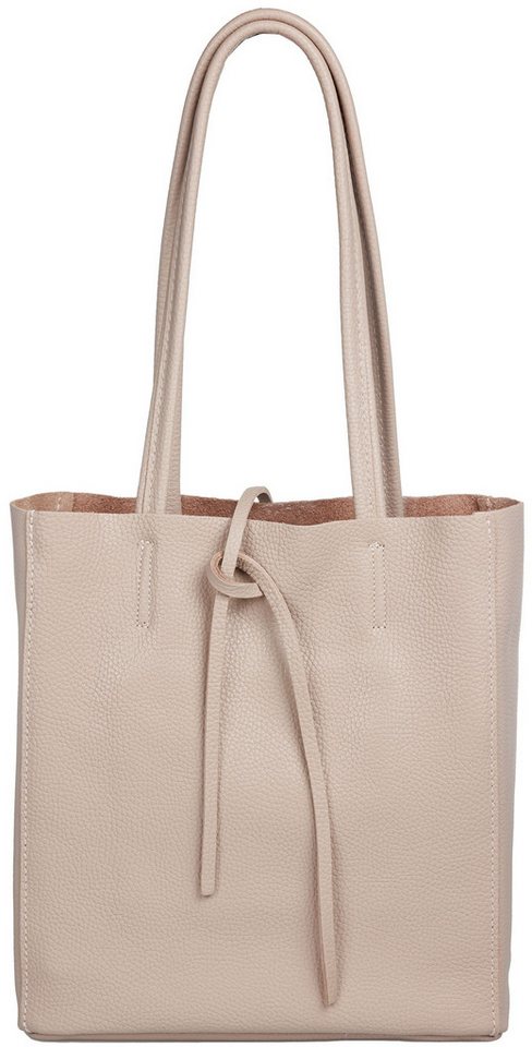 Caspar Schultertasche Mittelgroße Leder Shopper Damen Tasche - CLASSIC LINE - Modell No.814, casual, leicht & unempfindlich - 100% Echtleder - Handmade in Italy von Caspar
